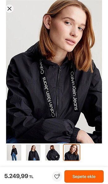 Calvin klein yağmurluk ceket
