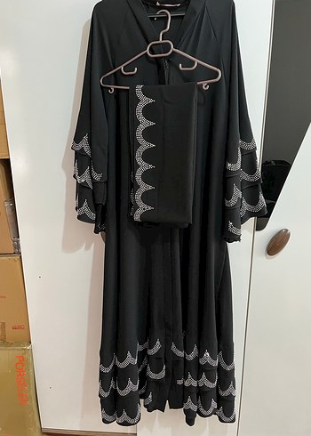 48 Beden Taşlı abaya ferace