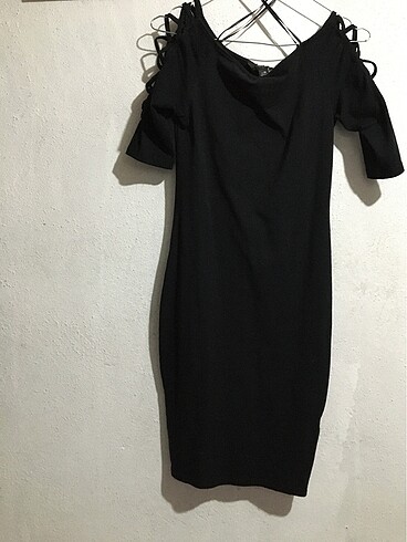 Siyah mini elbise