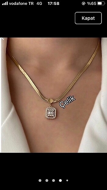 Diğer Baget çelik kolye