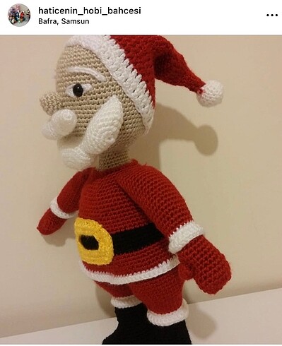  Beden Renk Amigurumi Noel baba