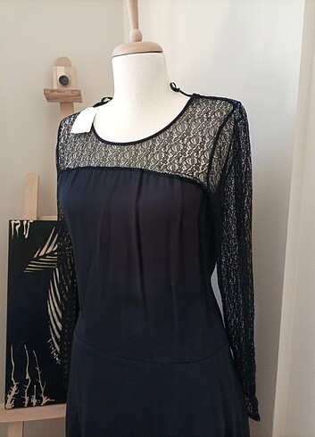 Etketli tüllü elbise - Görsel 2