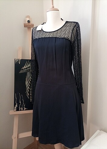 Etketli tüllü elbise - Görsel 3