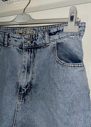 30 Beden Kadın Gri Denim Midi Boy Regular Fit Jean