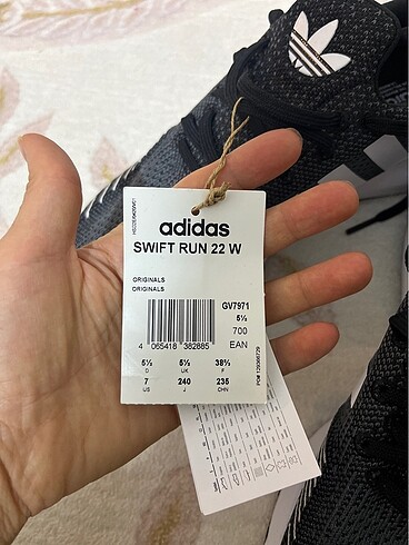 38 Beden Adidas spor ayakkabı