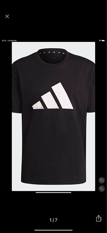 Adidas erkek siyah t-shirt