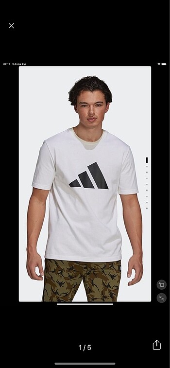 adidas erkek beyaz t-shirt