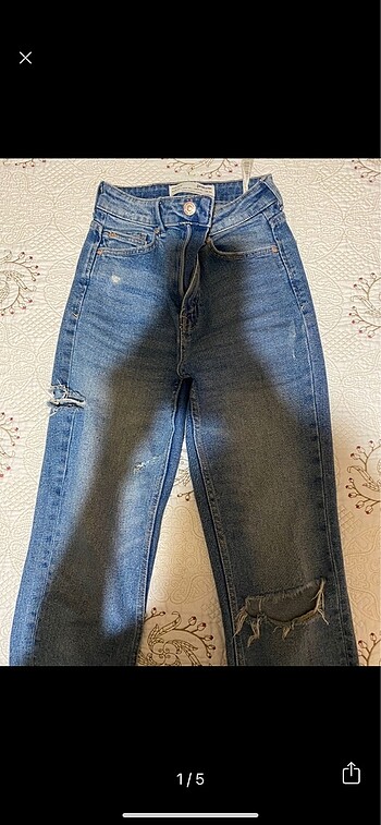 stradivarius slim mom jeans
