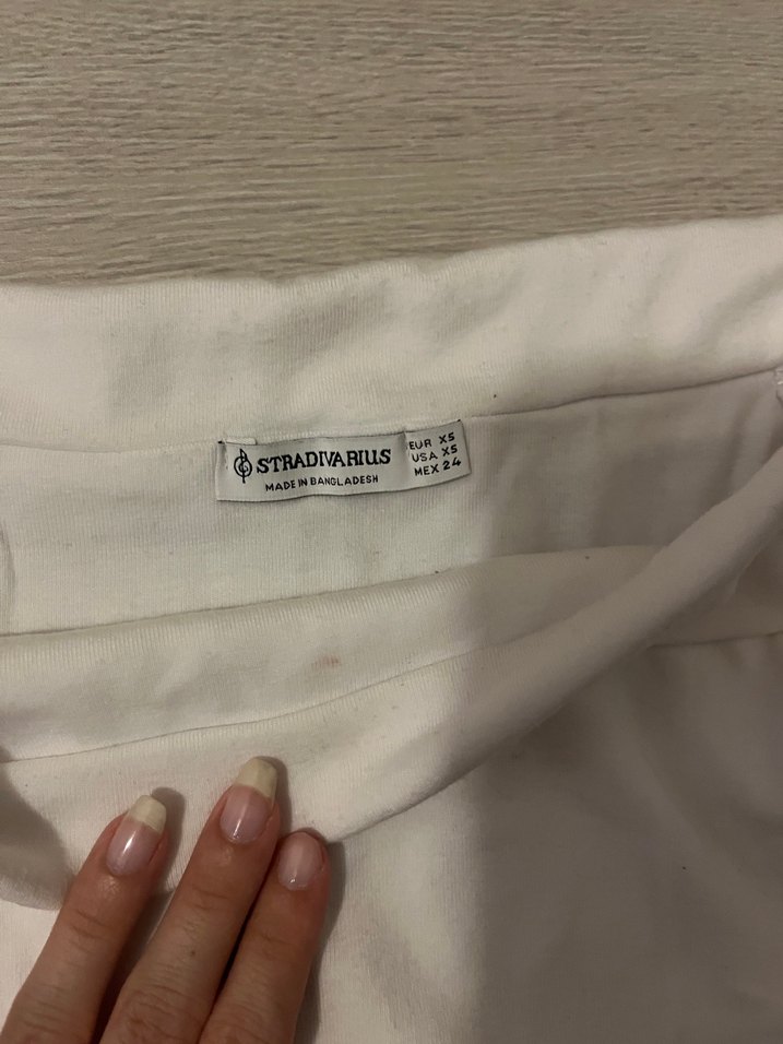stradivarius Uzun Kollu Beyaz Kadın Bluz - Görsel 2