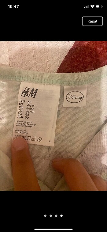 H&M Bebek zıbın