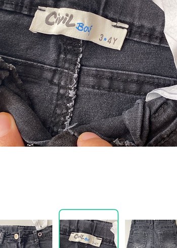Civil Koyu Gri Cocuk Denim Pantolon