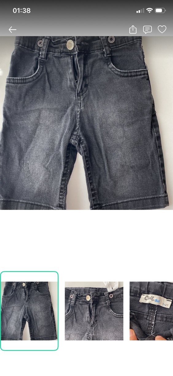 Koyu Gri Çocuk Denim Pantolon — görsel 4/4