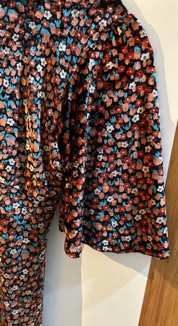 Bohem Tarzı V Yaka Midi Elbise - Görsel 3