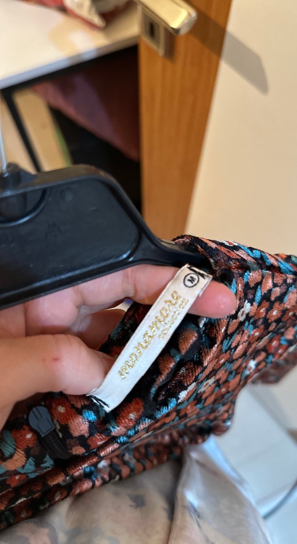 Bohem Tarzı V Yaka Midi Elbise - Görsel 4