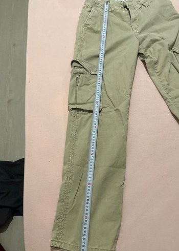 Erkek Keten Gri Kemerli Bol Kesim Pantolon - Görsel 2