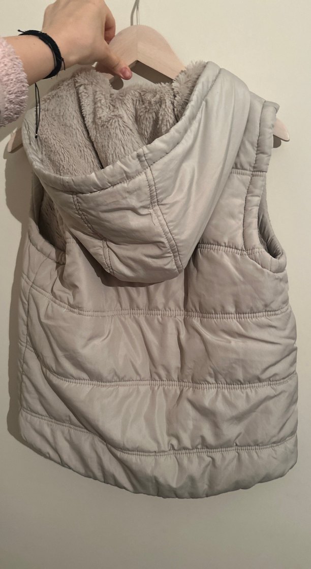 Bej Düğmeli Kadın Yelek - Görsel 2