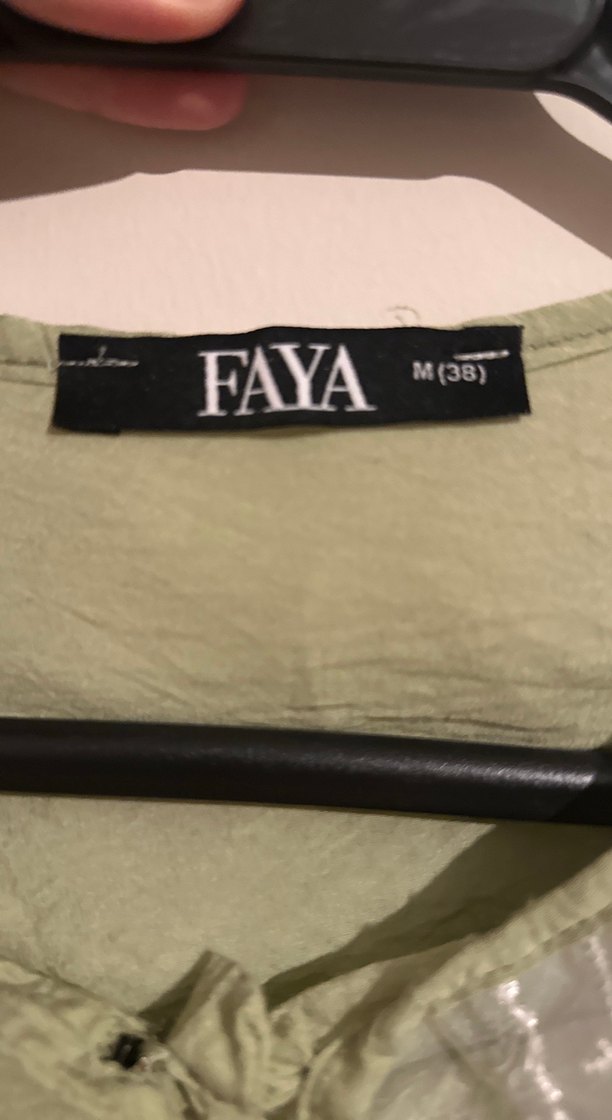 Dantel Detaylı Yeşil Vintage Gömlek - Görsel 3