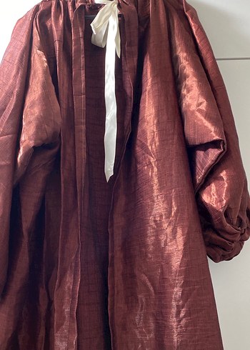 Bordo Uzun Kollu Bohem Kadın Elbisesi - Görsel 6