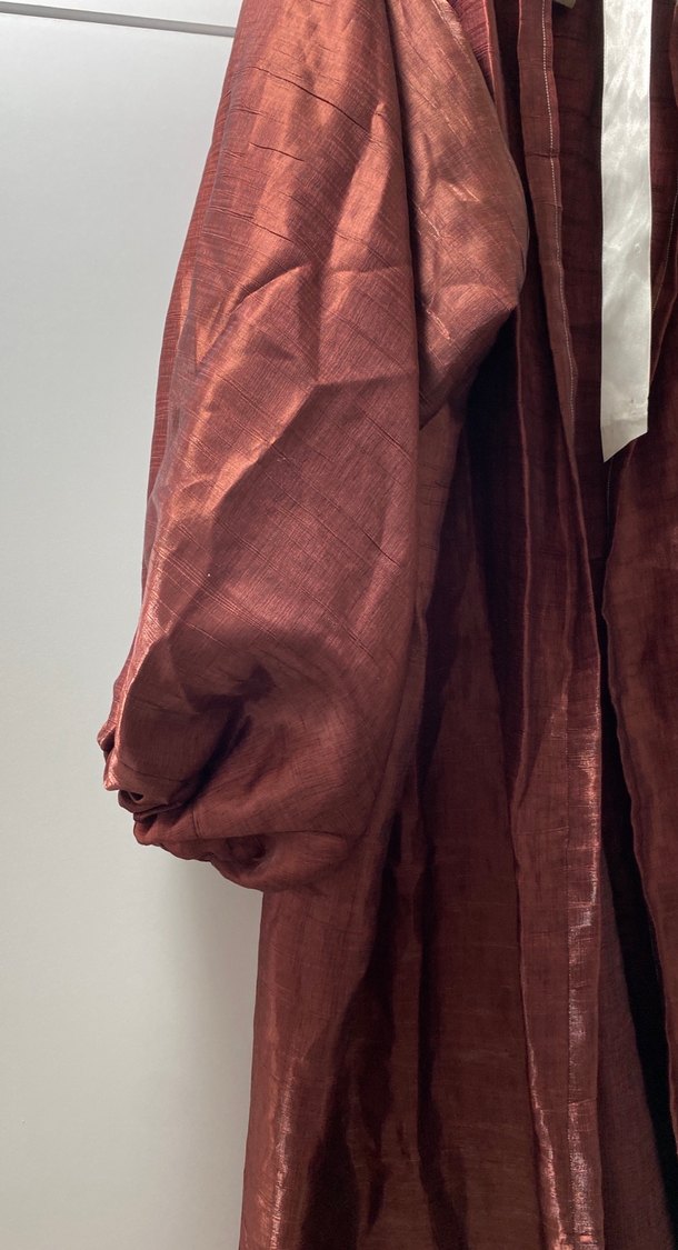 Bordo Uzun Kollu Bohem Kadın Elbisesi - Görsel 4