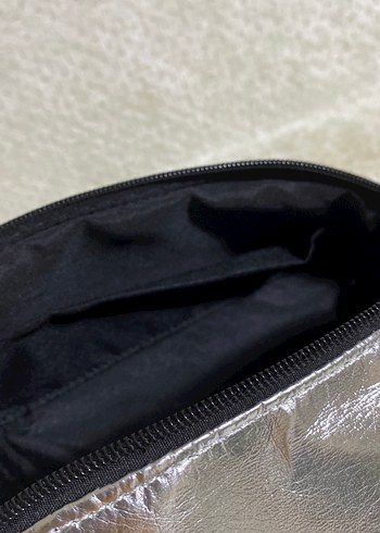 Gri Kadın Makyaj Çantası Fermuarlı - Görsel 6