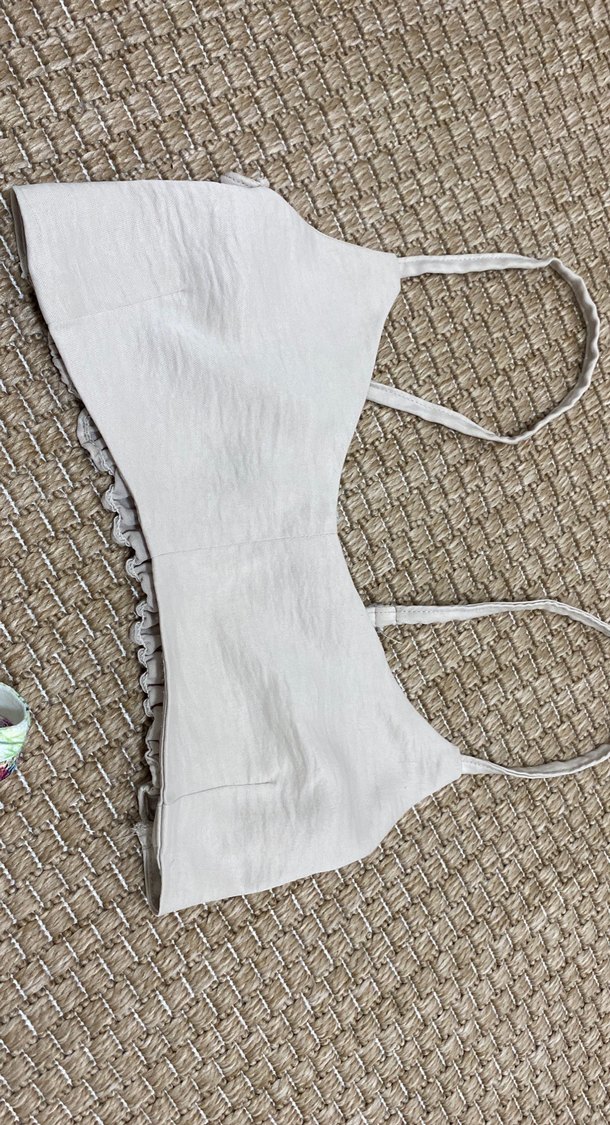 Çiçek Desenli Dantel Detaylı Bohem Üst - Görsel 2