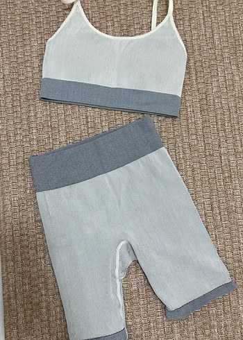 Kadın Spor şort crop takım - Görsel 6