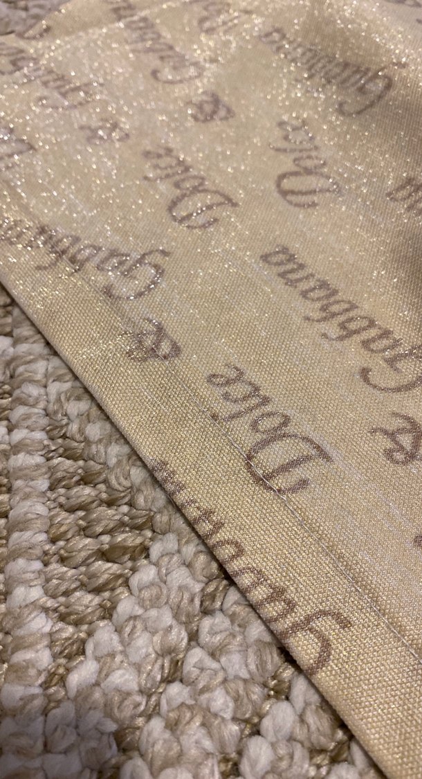 Parlak Altın Renkli Baskılı Bohem Masa Örtüsü - Görsel 2