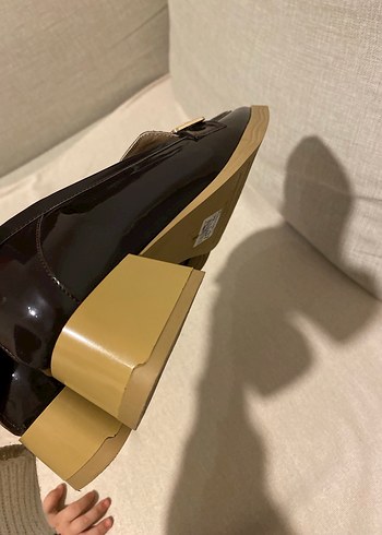 Klasik Modern Kahverengi Tokalı Topuklu Kadın Loafer - Görsel 5