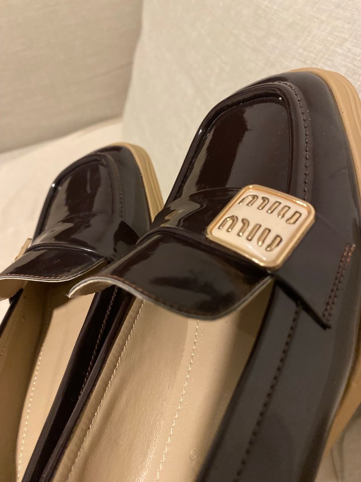 Klasik Modern Kahverengi Tokalı Topuklu Kadın Loafer - Görsel 4