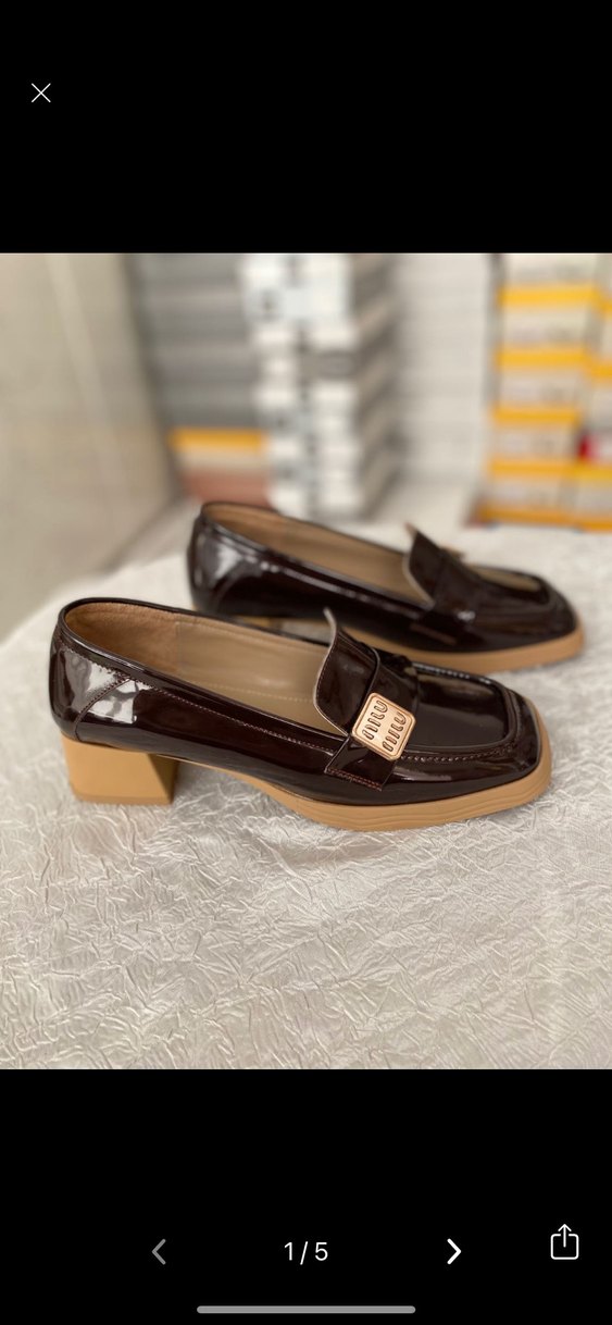 Klasik Modern Kahverengi Tokalı Topuklu Kadın Loafer - Görsel 2