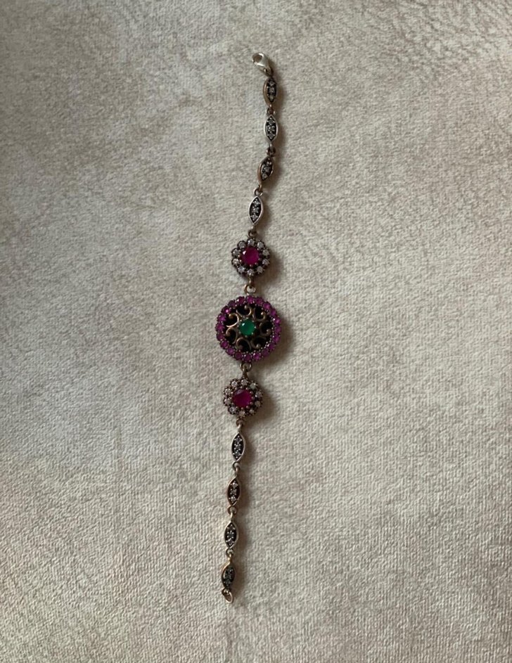 Nakışlı Boncuklu Bohem Kadın Bileklik - Görsel 2