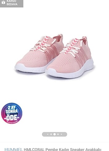 Hummel coral pembe bayan sneaker 