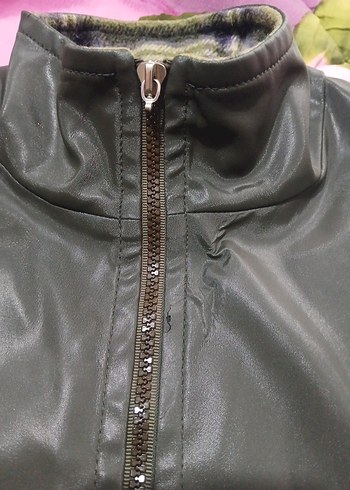 Hakim yaka deri ceket - Görsel 8