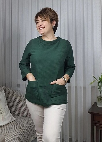 m Beden Yesil basic sweat