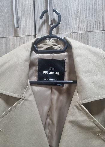 Bej Kadın Uzun Trençkot - Görsel 6