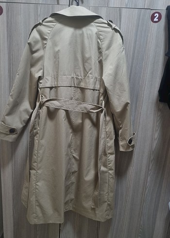 Bej Kadın Uzun Trençkot - Görsel 2