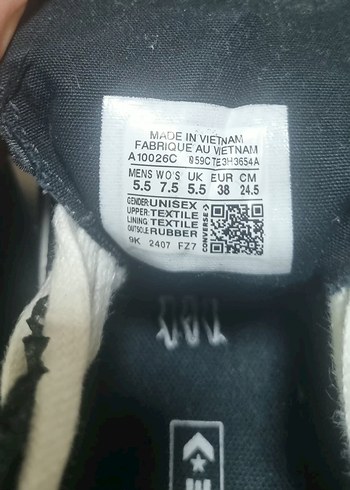 converse chuck taylor all star fırfırlı siyah sneaker - Görsel 2