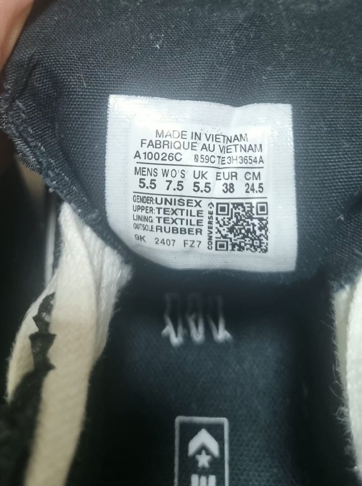 converse chuck taylor all star fırfırlı siyah sneaker - Görsel 2