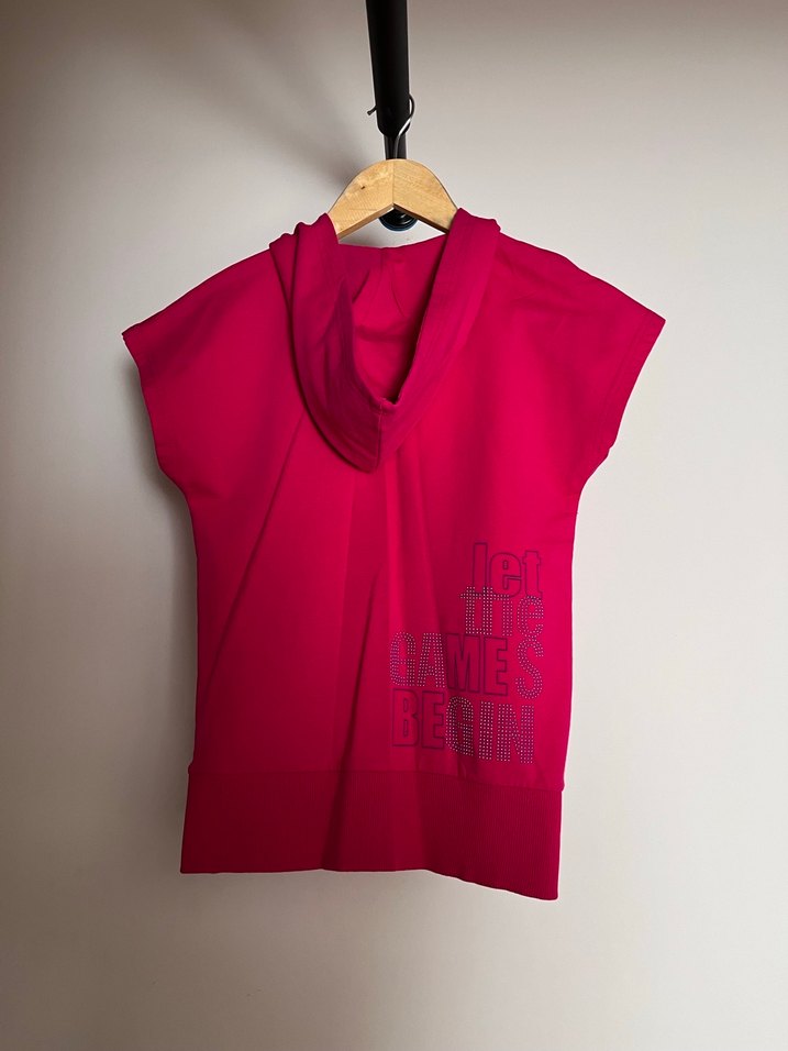 Kızlar İçin Pembe V Yaka Kolsuz Yelek - Görsel 2