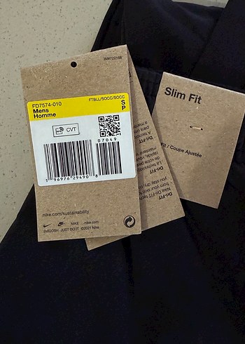 Nike Siyah Elastik Bel Spor Pantolon - Görsel 2