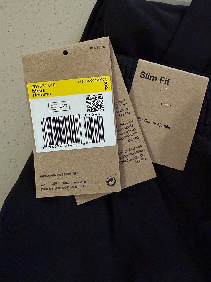 Nike Siyah Elastik Bel Spor Pantolon - Görsel 2