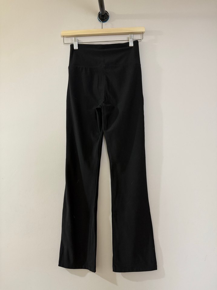 Siyah Kız Çocuk İspanyol Paça Spor Pantolon - Görsel 2