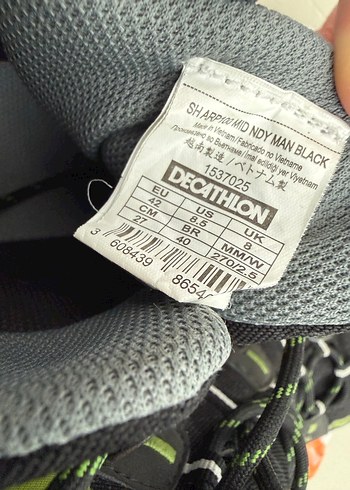 Erkek Yeşil Biker Spor Outdoor Ayakkabı - Görsel 4