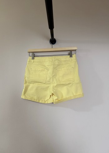 Sarı Mini Kız Çocuk Şort - Görsel 2