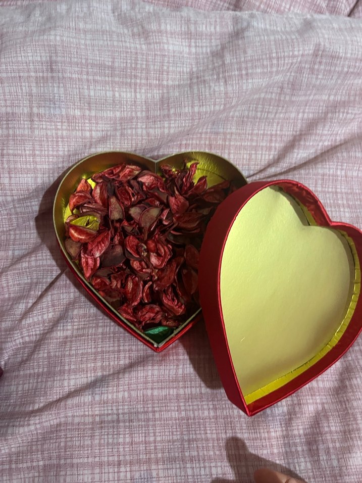 Kırmızı Kalp Şekilli Dekoratif Kutu - Görsel 2