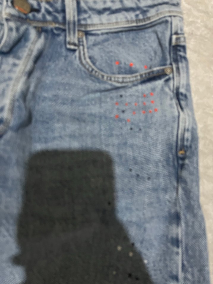 Düğmeli Gri Mavi Kadın Jean Pantolon loft markası - Görsel 2