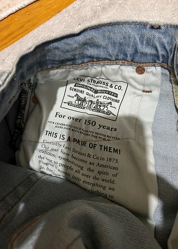 Beyaz Regular Fit Erkek Kot Pantolon levis - Görsel 4