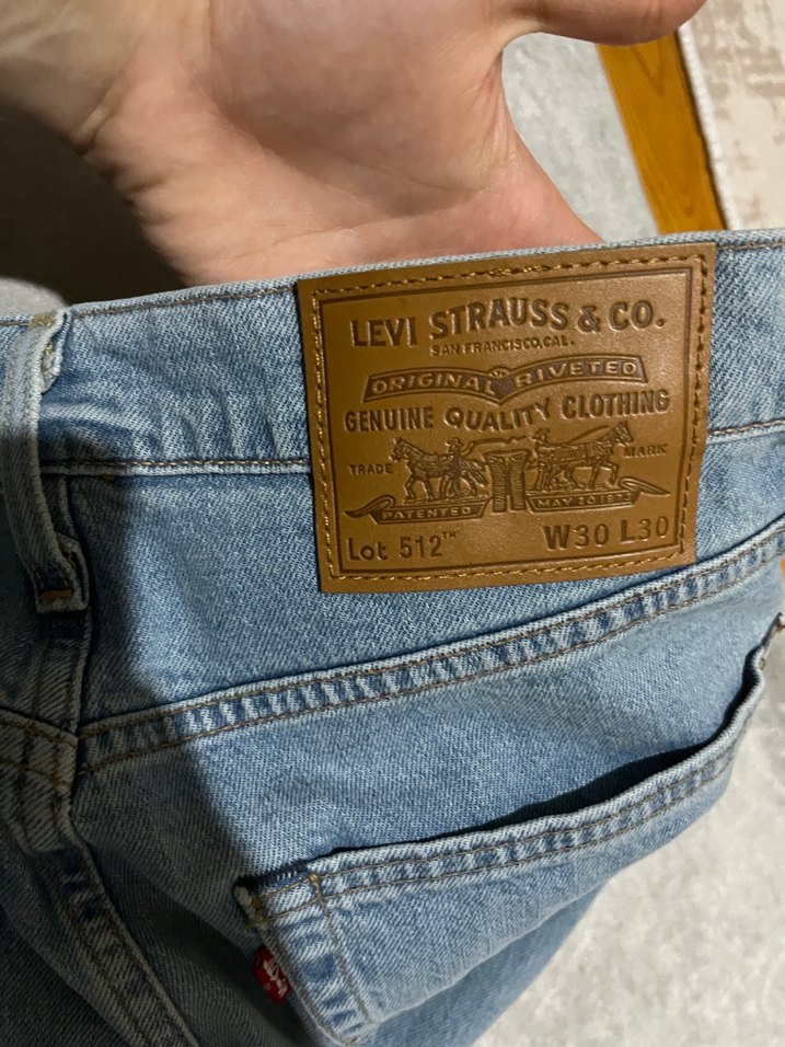 Beyaz Regular Fit Erkek Kot Pantolon levis - Görsel 5