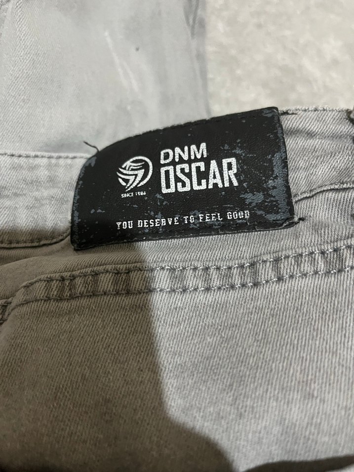 Gri Bol Kesim Erkek Kot Pantolon - Görsel 2