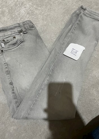 Gri erkek Denim Jean Pantolon - Görsel 12